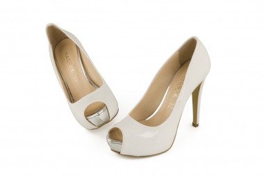 PRIMADONNA COLLECTION WOMAN EURO SIZE 37 PLATFORM PEEP TOE WHITE